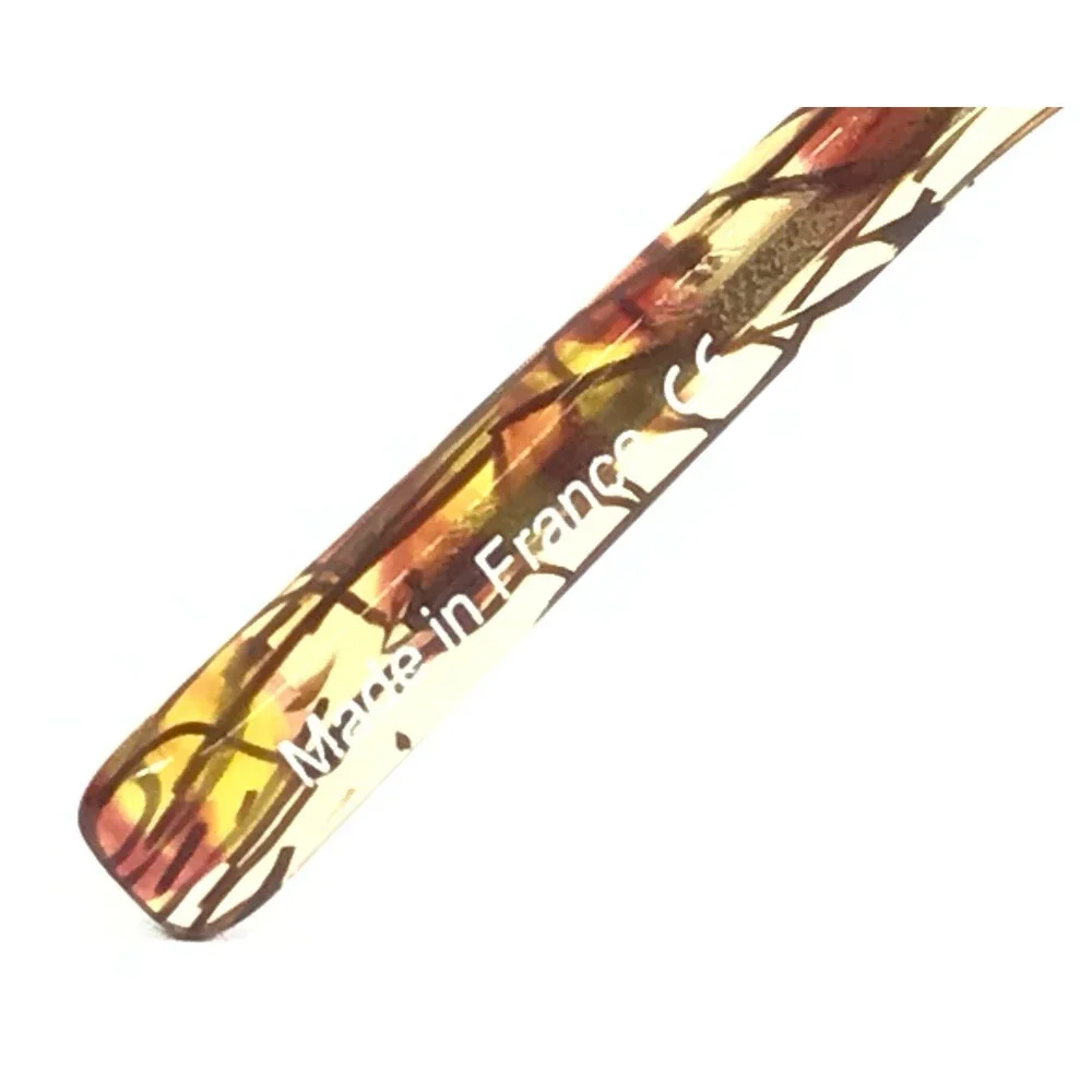 J.F. Rey Eyeglasses Frames JF2602 0059 Black Gilded Gold Lizard Print 55-18-130